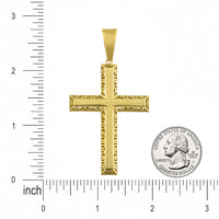 Load image into Gallery viewer, 14k Gold Large Plain Religious Cross Pendant
