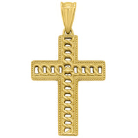 Load image into Gallery viewer, 14K Gold Large Religious Cross Pendant Necklace
