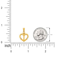 Load image into Gallery viewer, 14k_gold_mariner_anchor_heart_pendant_necklace
