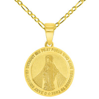 Load image into Gallery viewer, 14k Gold Miraculous of the Virgin Mary Pendant
