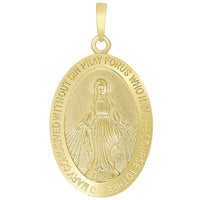 Load image into Gallery viewer, 14k Gold Miraculous of the Virgin Mary Pendant
