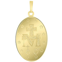 Load image into Gallery viewer, 14k Gold Miraculous of the Virgin Mary Pendant
