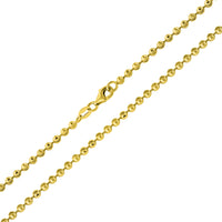 Load image into Gallery viewer, 14k Gold Moon-Cut Ball Chain Diamond Necklace

