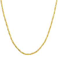 Load image into Gallery viewer, 14k Gold Raso Chain Diamond Cut Bead Necklace
