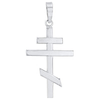 Load image into Gallery viewer, 14k Gold Russian Orthodox Cross Pendant Necklace
