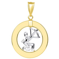 Load image into Gallery viewer, 14k Gold Sagittarius Zodiac Pendant 

