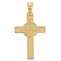 Load image into Gallery viewer, 14k Gold Saint Benedict Reversible Cross Pendant
