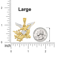 Load image into Gallery viewer, 14k Gold Saint Michael the Archangel Pendant
