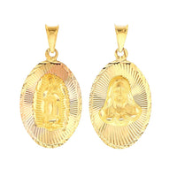Load image into Gallery viewer, 14k Gold Saint Virgin Mary Jesus Christ Pendant
