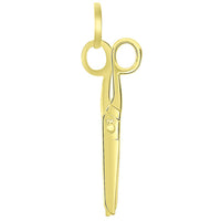 Load image into Gallery viewer, 14k Gold Scissors Motion Moving Blades Pendant
