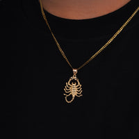 Load image into Gallery viewer, 14k Gold Scorpion Charm Scorpio Zodiac Pendant
