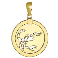 Load image into Gallery viewer, 14K Gold Scorpion Scorpio Zodiac Sign Pendant
