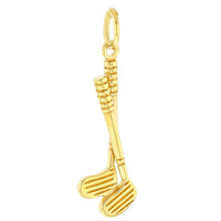 Load image into Gallery viewer, 14K Gold Set of Golf Clubs Charm Sports Pendant
