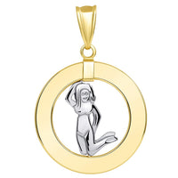 Load image into Gallery viewer, 14k Gold Virgo Zodiac Sign Pendant
