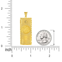Load image into Gallery viewer, 14k Solid Gold 100 Dollar Bill Pendant
