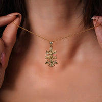 Load image into Gallery viewer, 14k Solid Gold Caravaca Cross Crucifix Pendant
