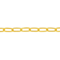 Load image into Gallery viewer, 14k Solid Gold 5mm Paperclip Chain Oval Capsule Link Bracelet with Lobster Lock
