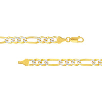 Load image into Gallery viewer, 14k Two-Tone Gold Figaro Link Chain Necklace
