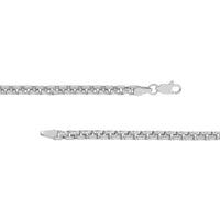 Load image into Gallery viewer, 14k White Gold 1.5mm Round Box Chain Necklace
