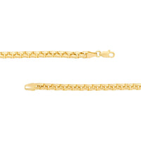 Load image into Gallery viewer, 14K Yellow Gold 3mm Round Box Chain Bracelet
