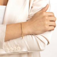 Load image into Gallery viewer, 14K Yellow Gold 3mm Round Box Chain Bracelet
