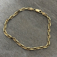 Load image into Gallery viewer, 14K Yellow Gold Anchor Chain Link Bracelet
