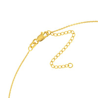 Load image into Gallery viewer, 14k Yellow Gold EKG Heartbeat Wave Necklace
