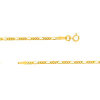 Load image into Gallery viewer, 14k Yellow Gold Figaro Link Chain Necklace
