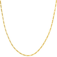 Load image into Gallery viewer, 14k Yellow Gold Figaro Link Chain Necklace
