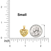Load image into Gallery viewer, 14k Yellow Gold Heart Nugget Pendant
