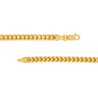 Load image into Gallery viewer, 14k Yellow Gold Hollow Franco Chain Bracelet
