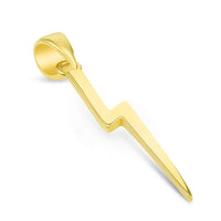 Load image into Gallery viewer, 14k Yellow Gold Lightning Bolt Pendant Necklace
