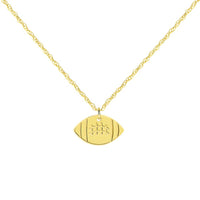 Load image into Gallery viewer, 14k Yellow Gold Mini American Football Necklace
