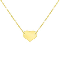 Load image into Gallery viewer, 14k Yellow Gold Mini Heart Necklace- Adjustable
