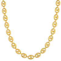 Load image into Gallery viewer, 14K Yellow Gold Puffed Mariner Chain Necklace
