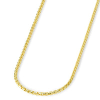 Load image into Gallery viewer, 14k Yellow Gold Round Box Link Chain Necklace
