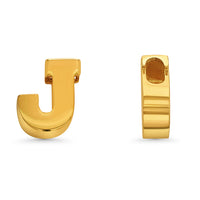 Load image into Gallery viewer, 14k Yellow Gold Uppercase Slider Letter Pendant
