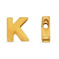 Load image into Gallery viewer, 14k Yellow Gold Uppercase Slider Letter Pendant
