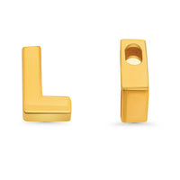 Load image into Gallery viewer, 14k Yellow Gold Uppercase Slider Letter Pendant
