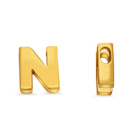 Load image into Gallery viewer, 14k Yellow Gold Uppercase Slider Letter Pendant
