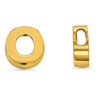 Load image into Gallery viewer, 14k Yellow Gold Uppercase Slider Letter Pendant
