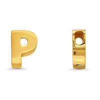 Load image into Gallery viewer, 14k Yellow Gold Uppercase Slider Letter Pendant

