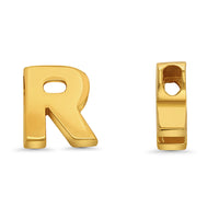 Load image into Gallery viewer, 14k Yellow Gold Uppercase Slider Letter Pendant
