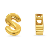 Load image into Gallery viewer, 14k Yellow Gold Uppercase Slider Letter Pendant
