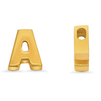 Load image into Gallery viewer, 14k Yellow Gold Uppercase Slider Letter Pendant
