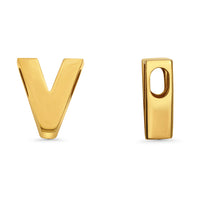 Load image into Gallery viewer, 14k Yellow Gold Uppercase Slider Letter Pendant
