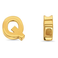 Load image into Gallery viewer, 14k Yellow Gold Uppercase Slider Letter Pendant
