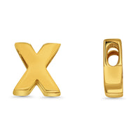 Load image into Gallery viewer, 14k Yellow Gold Uppercase Slider Letter Pendant
