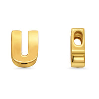 Load image into Gallery viewer, 14k Yellow Gold Uppercase Slider Letter Pendant
