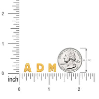 Load image into Gallery viewer, 14k Yellow Gold Uppercase Slider Letter Pendant
